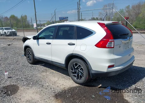 2016 Honda Cr-V Se из США, поврежденный, VIN 5J6RM3H43GL005524